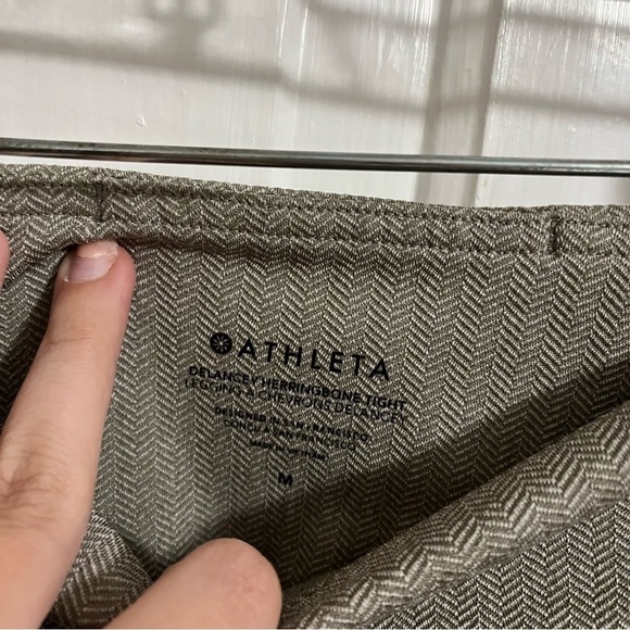 Athleta Delancey Herringbone Tight Leggings Bluff Grey Medium V2 - Picture 3 of 9